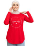 Racing Red Printed Long - Sleeve Design 6 - Khotwh